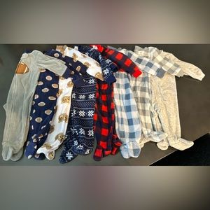9 Piece Hudson Baby & Amazon Essentials, Unisex Baby Fleece Sleep & Play